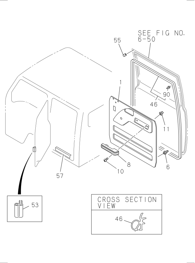 Diagram REAR DOOR TRIM for your Isuzu