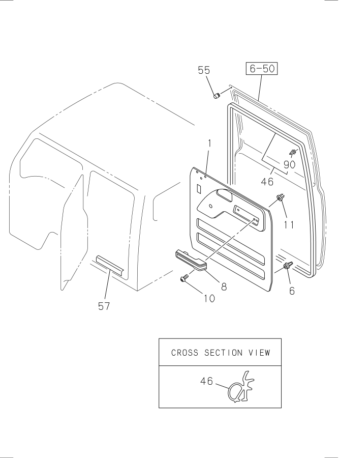 Diagram REAR DOOR TRIM for your Isuzu