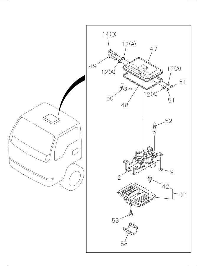 Diagram ROOF VENTILATOR for your Isuzu