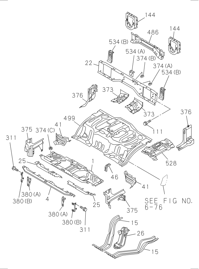 Diagram FLOOR PANEL for your Isuzu