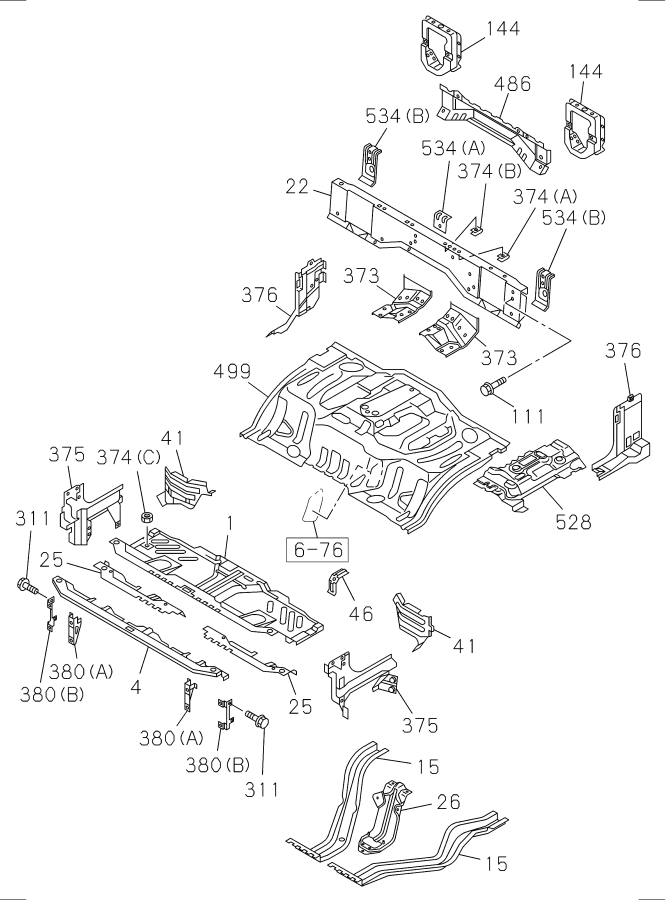 Diagram FLOOR PANEL for your Isuzu