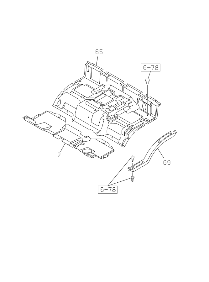 Diagram MAT AND CARPET for your 1996 Isuzu