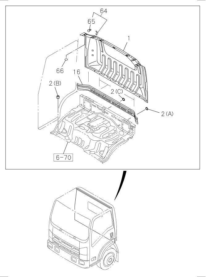 Diagram BACK PANEL for your Isuzu