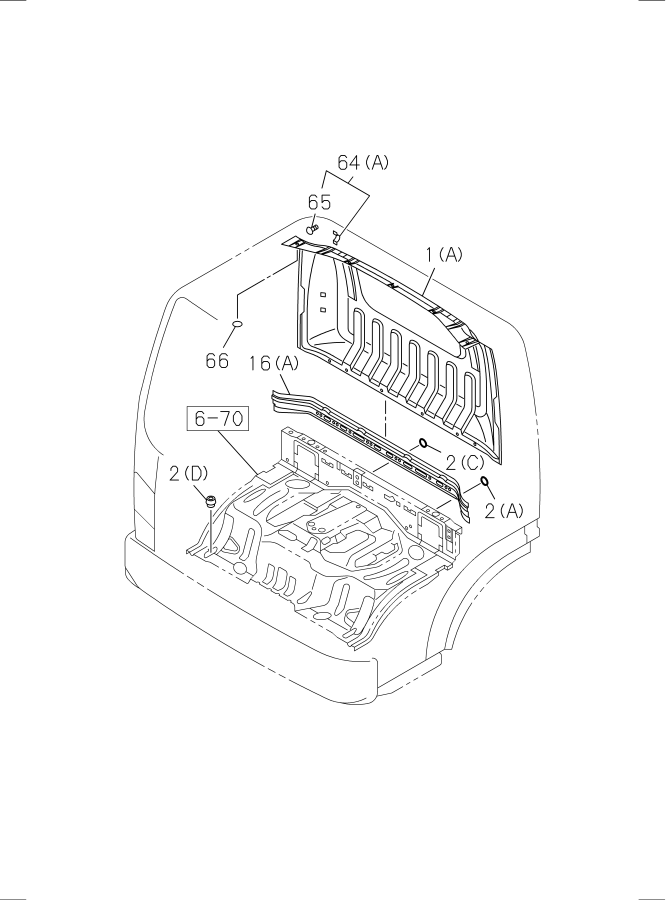 Diagram BACK PANEL for your 2010 Isuzu NPR   