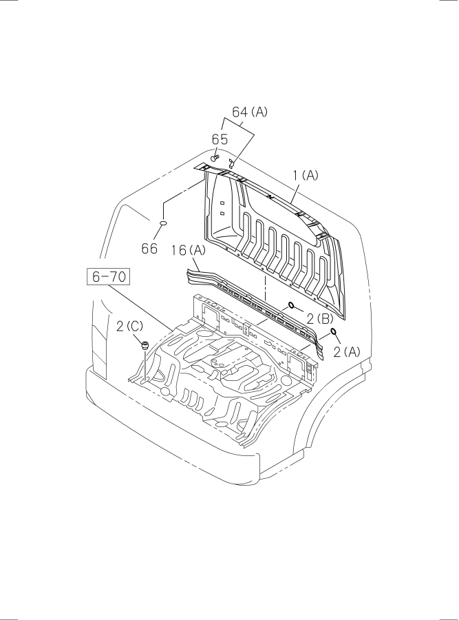 Diagram BACK PANEL for your 2010 Isuzu NPR   