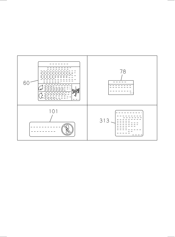 Diagram CAUTION PLATE AND LABEL PIO PARTS for your 2014 Isuzu NPR   