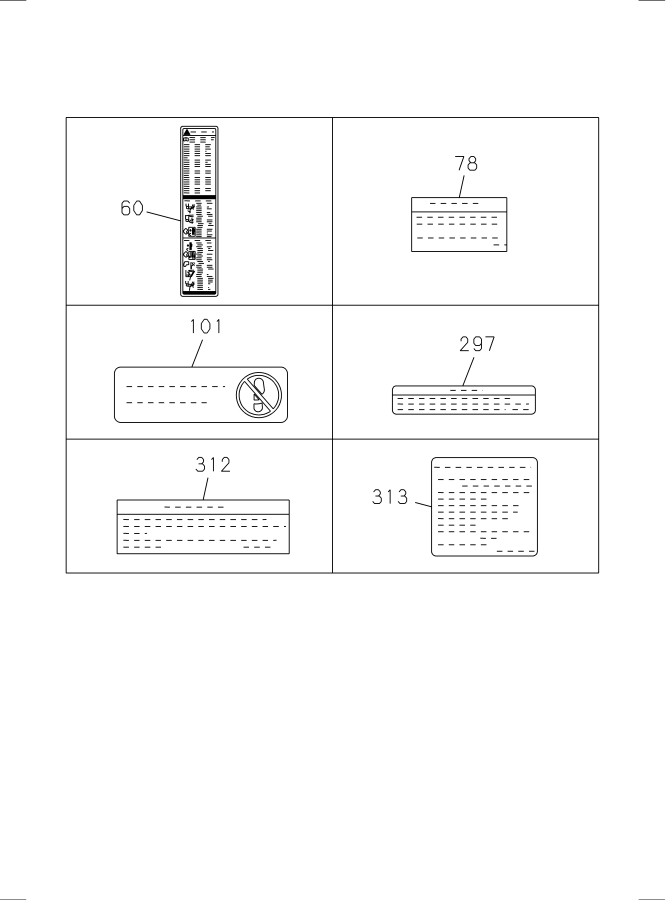 Diagram CAUTION PLATE AND LABEL PIO PARTS for your 2014 Isuzu NPR DOUBLE CAB  