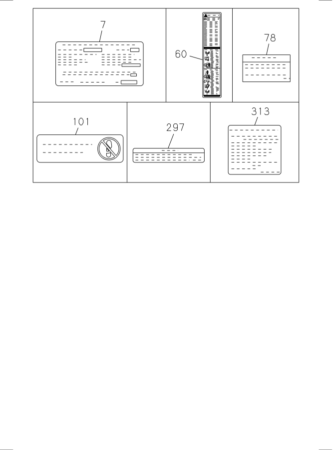 Diagram CAUTION PLATE AND LABEL PIO PARTS for your 2014 Isuzu NPR DOUBLE CAB  