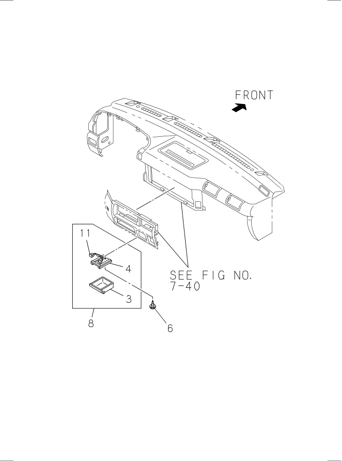 Diagram ASH TRAY for your Isuzu