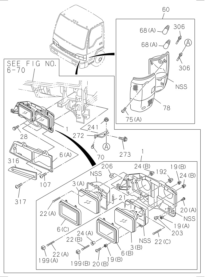 Diagram LAMP; FRONT AND FRONT SIDE for your 2005 Isuzu NRR   