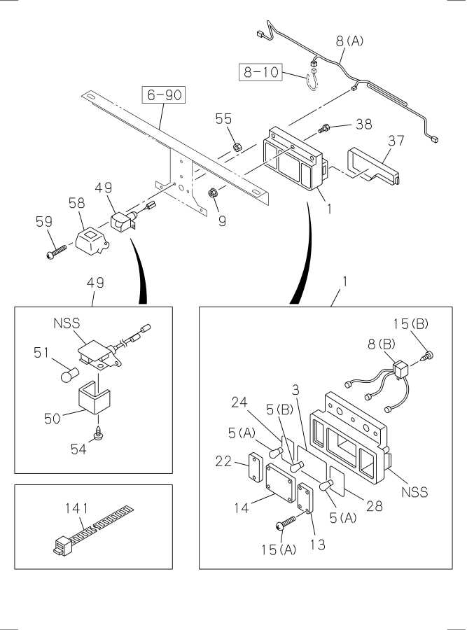 Diagram LAMP; REAR AND REAR SIDE for your Isuzu