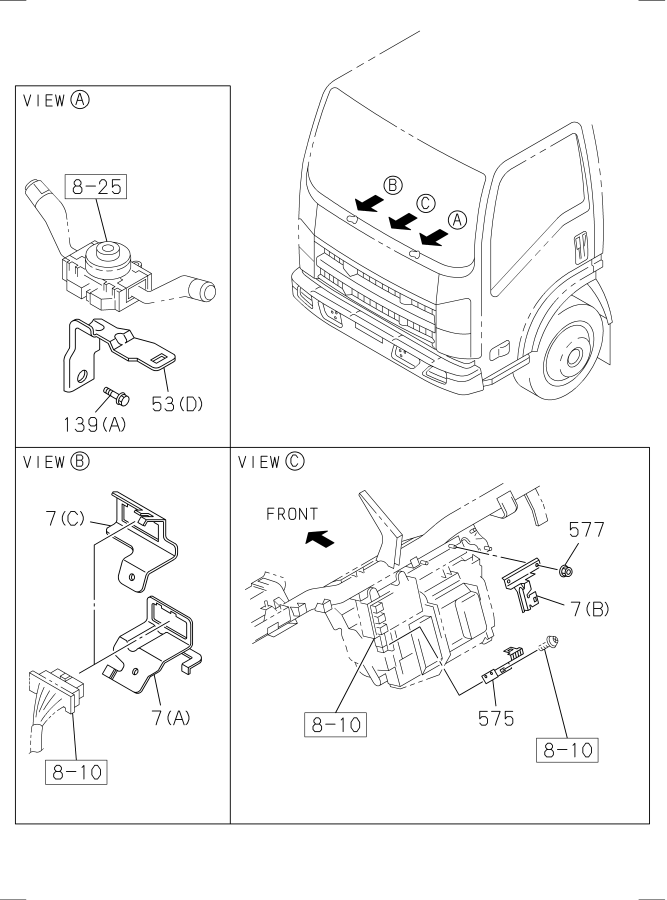 Diagram FIXING PARTS; WIRING HARNESS for your 2020 Isuzu NPR-XD   