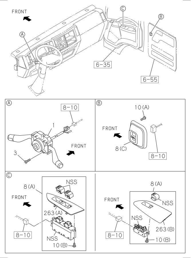 Diagram SWITCH AND RELAY; INSTRUMENT PANEL NPR for your Isuzu NPR-HD  