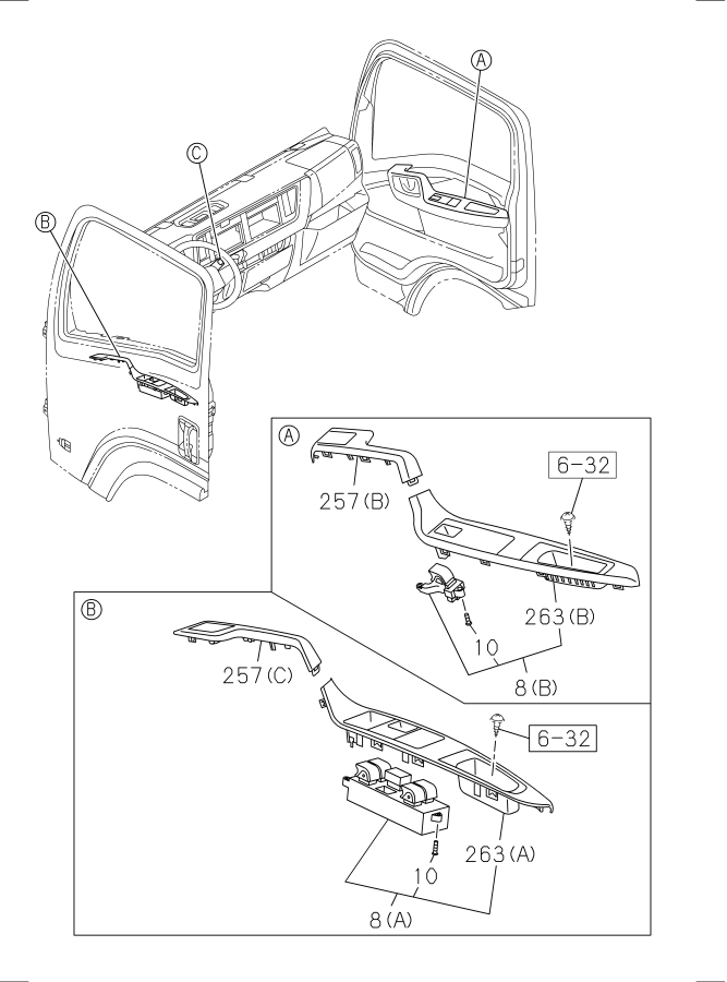 Diagram SWITCH AND RELAY; INSTRUMENT PANEL NRR for your Isuzu NRR  