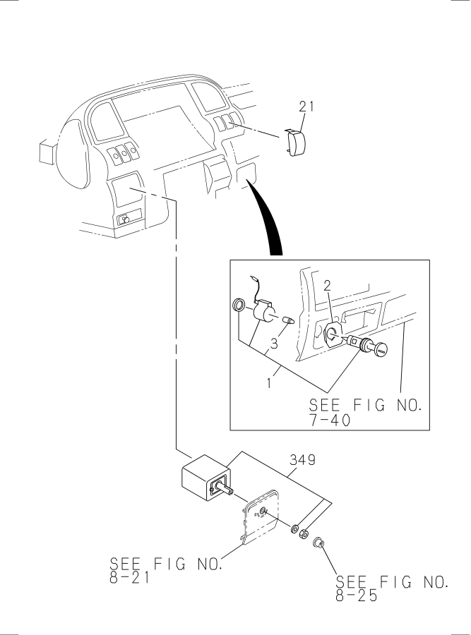 Diagram ELECTRICAL CONTROL AND OTHER PARTS for your Isuzu NQR  