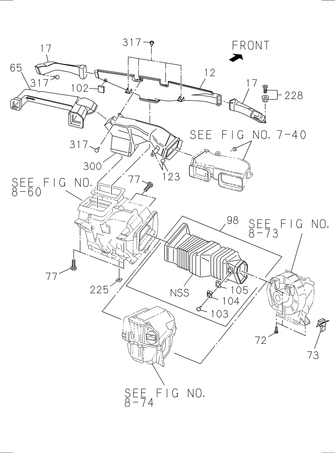 Diagram HEATER SYSTEM for your 2005 Isuzu NQR SINGLE CAB AND LONG CHASSIS DIESEL 4HK1-TCS (RJS) 