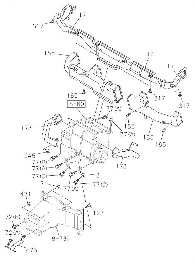 Diagram HEATER SYSTEM for your Isuzu NPR-XD  