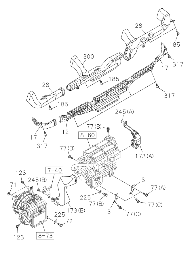 Diagram HEATER SYSTEM for your Isuzu NPR-XD  