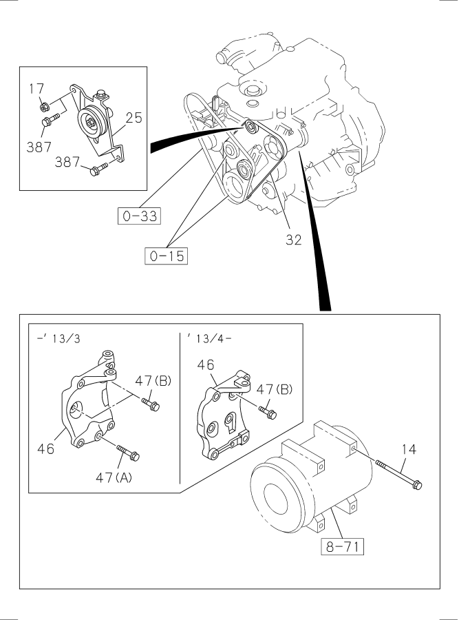 Diagram AIR CONDITIONING SYSTEM; FRONT for your Isuzu