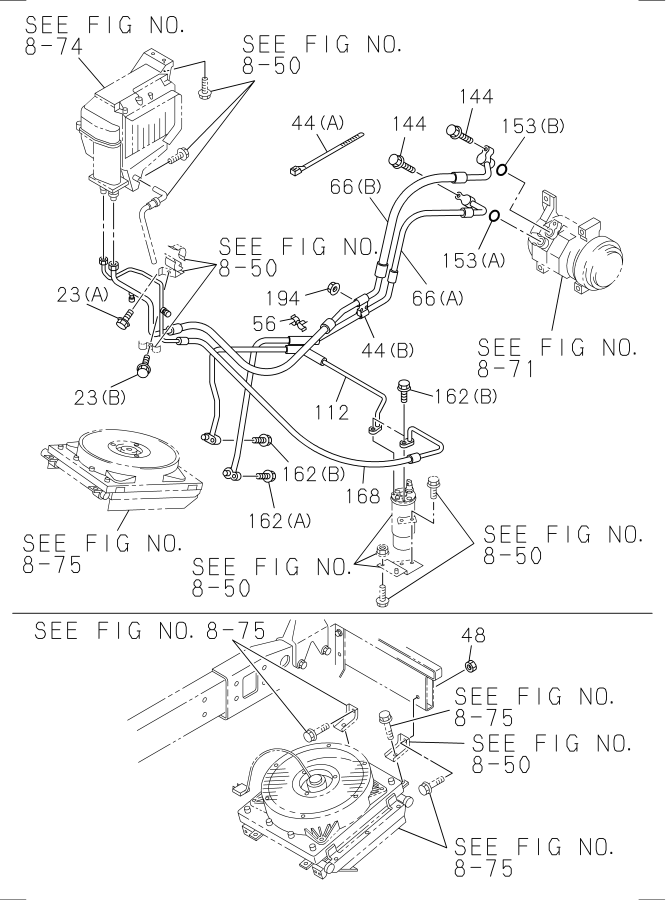 Diagram PIPING; AIR CONDITIONING for your 2013 Isuzu NRR   