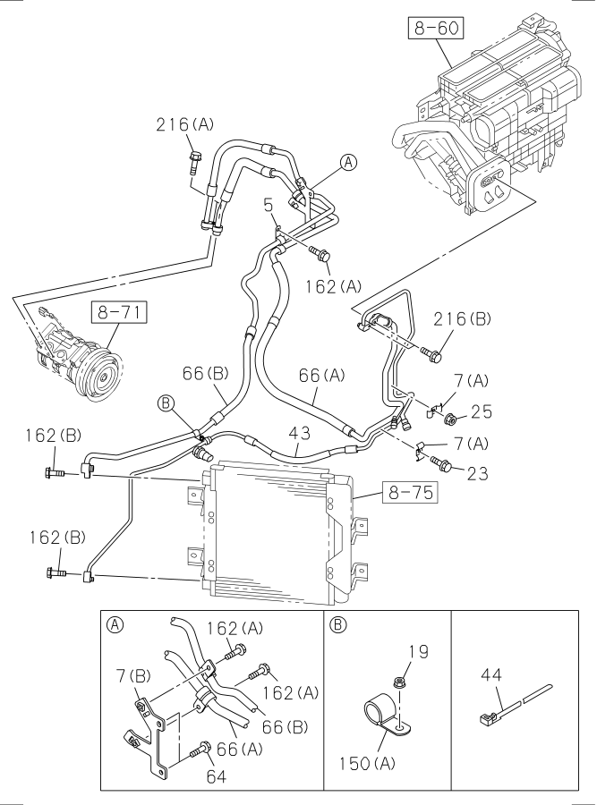 Diagram PIPING; AIR CONDITIONING for your 2009 Isuzu NPR   