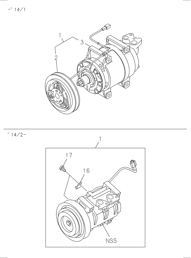 Diagram COMPRESSOR; AIR CONDITIONING for your 2013 Isuzu NPR   