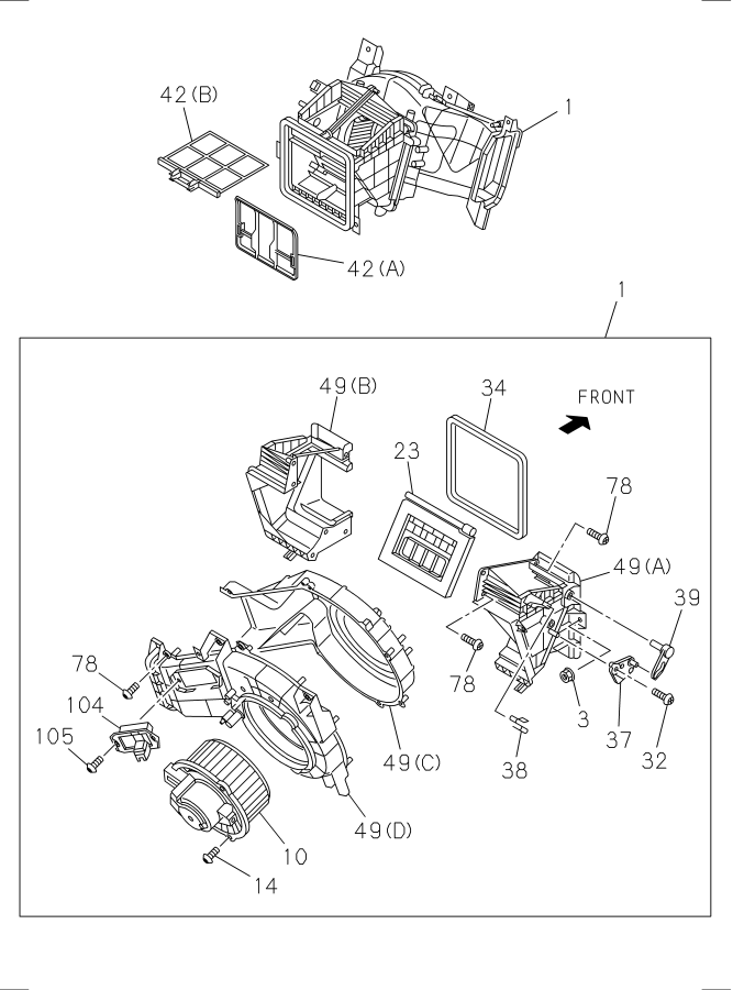 Diagram BLOWER UNIT for your Isuzu