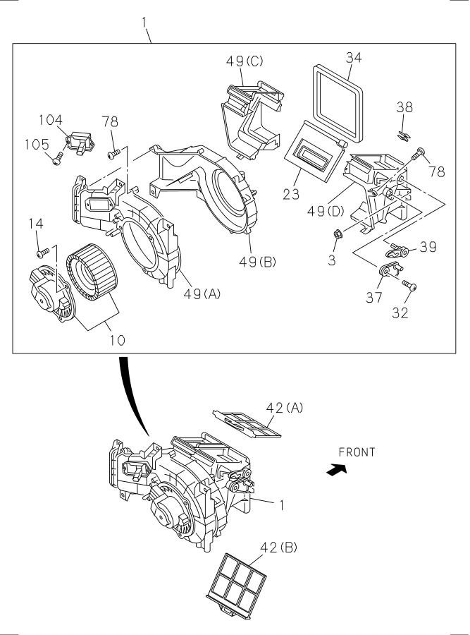 Diagram BLOWER UNIT for your Isuzu