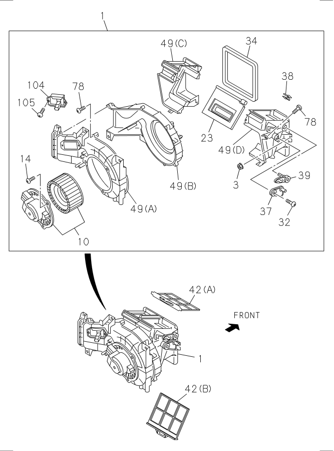 Diagram BLOWER UNIT for your Isuzu