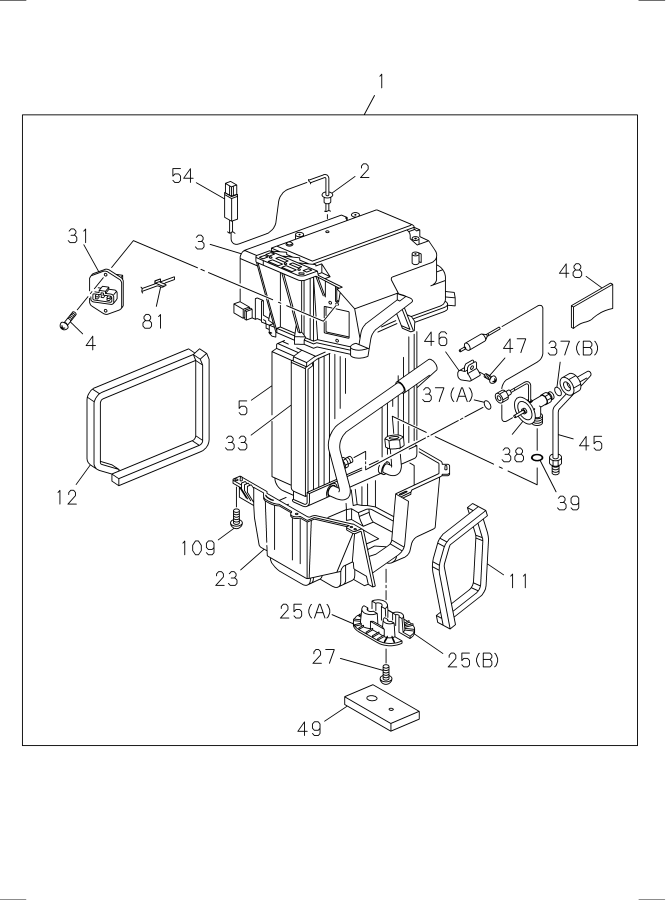 Diagram EVAPORATOR for your 2024 Isuzu NPR   