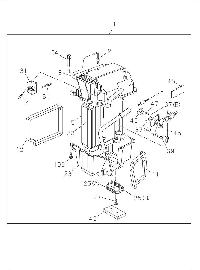 Diagram EVAPORATOR for your 2024 Isuzu NPR   