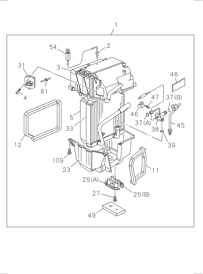 Diagram EVAPORATOR for your 2024 Isuzu NPR   