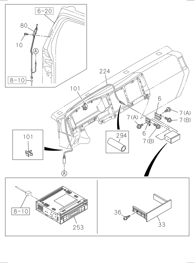 Diagram RADIO AND TV for your Isuzu