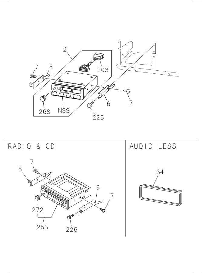 Diagram RADIO AND TV for your 2007 Isuzu NRR SINGLE CAB AND SHORT CHASSIS DIESEL 4HK1-TCS (RJS) 