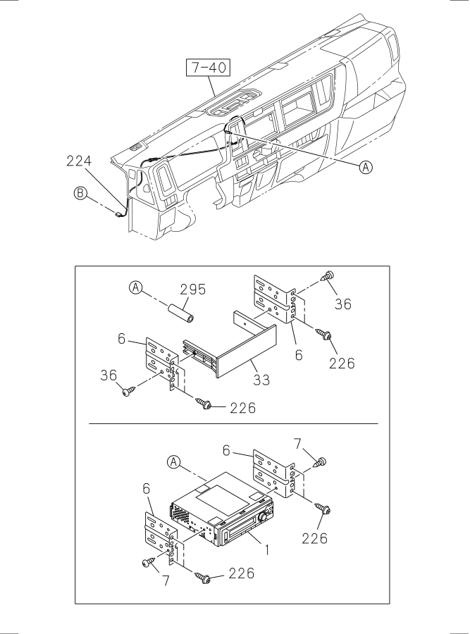 Diagram RADIO AND TV for your Isuzu