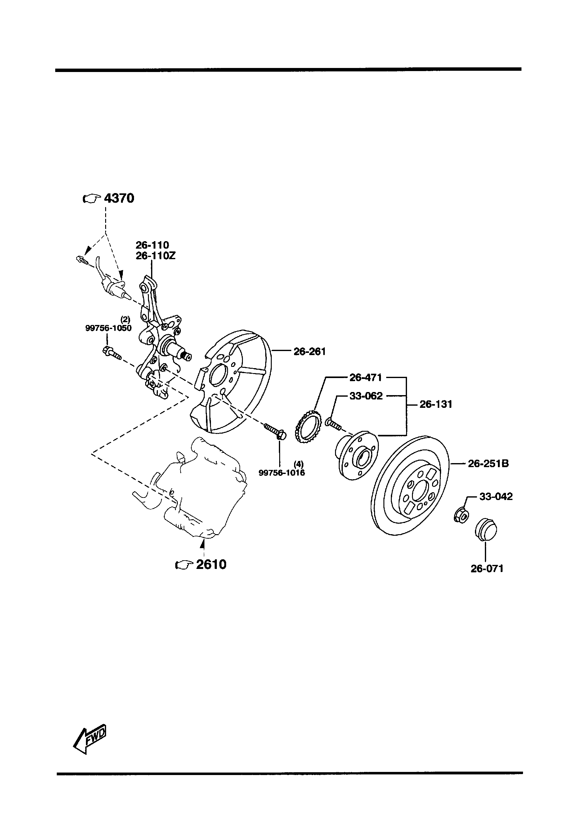 Diagram REAR AXLE (DISC BRAKE) for your 2012 Mazda MX-5 Miata   