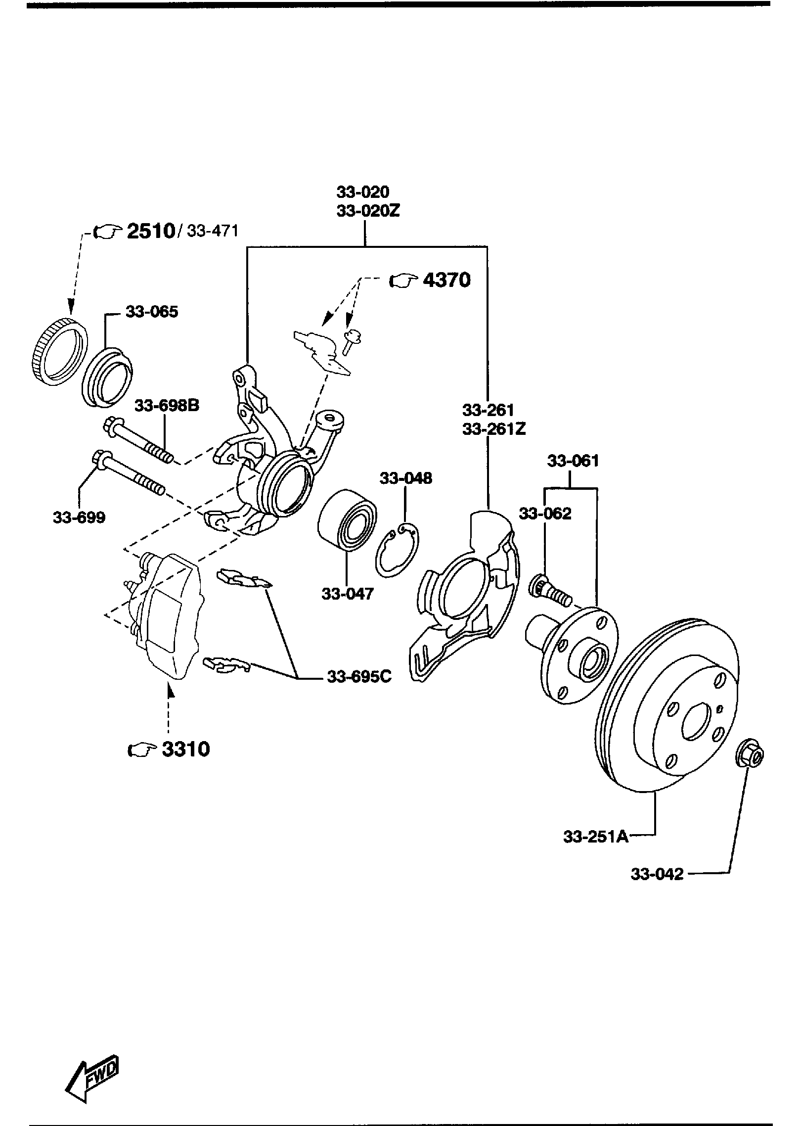 Diagram FRONT AXLE for your 2012 Mazda Mazda3  SEDAN IGT 