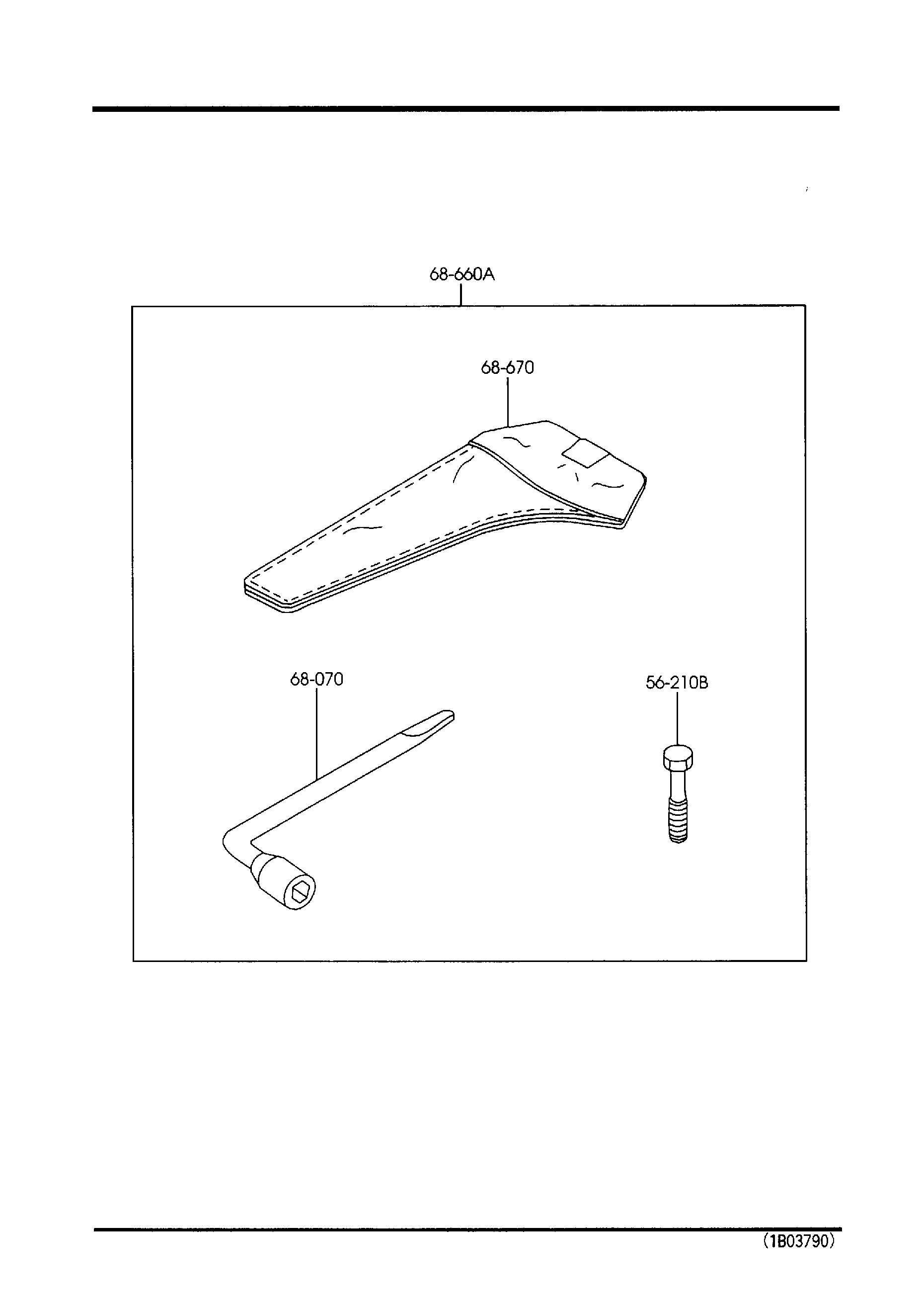 Diagram SERVICE TOOLS for your Mazda