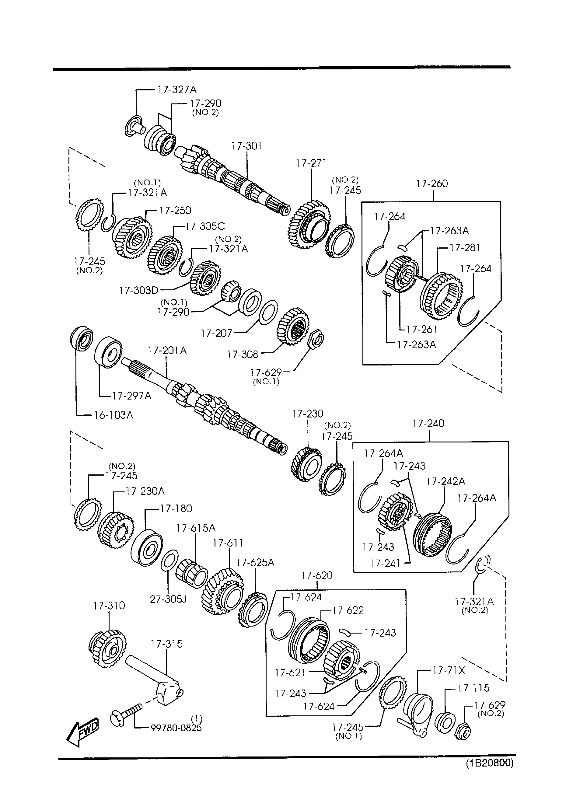 Diagram MANUAL TRANSMISSION GEARS for your 2013 Mazda CX-5   