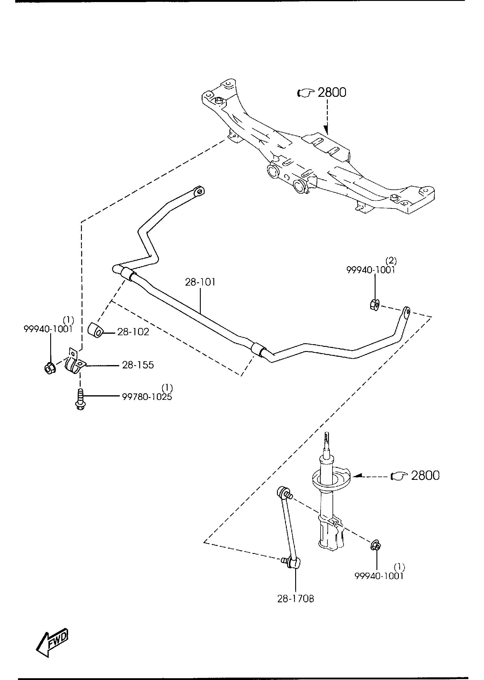 Diagram REAR STABILIZER for your 2009 Mazda CX-7   