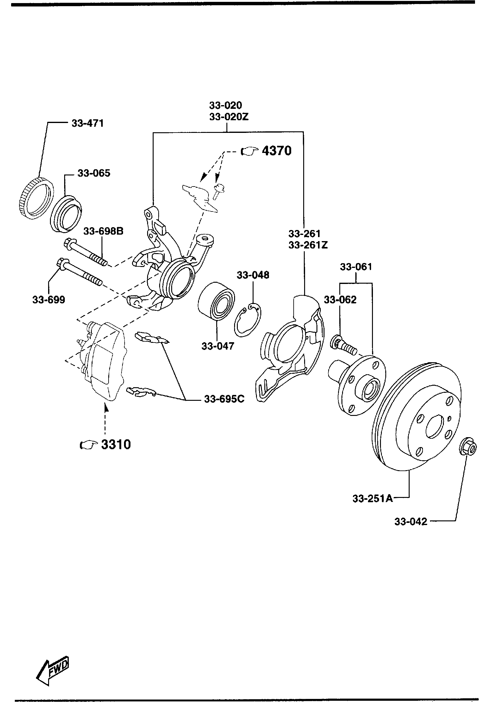 Diagram FRONT AXLE for your 2012 Mazda Mazda3  SEDAN IGT 