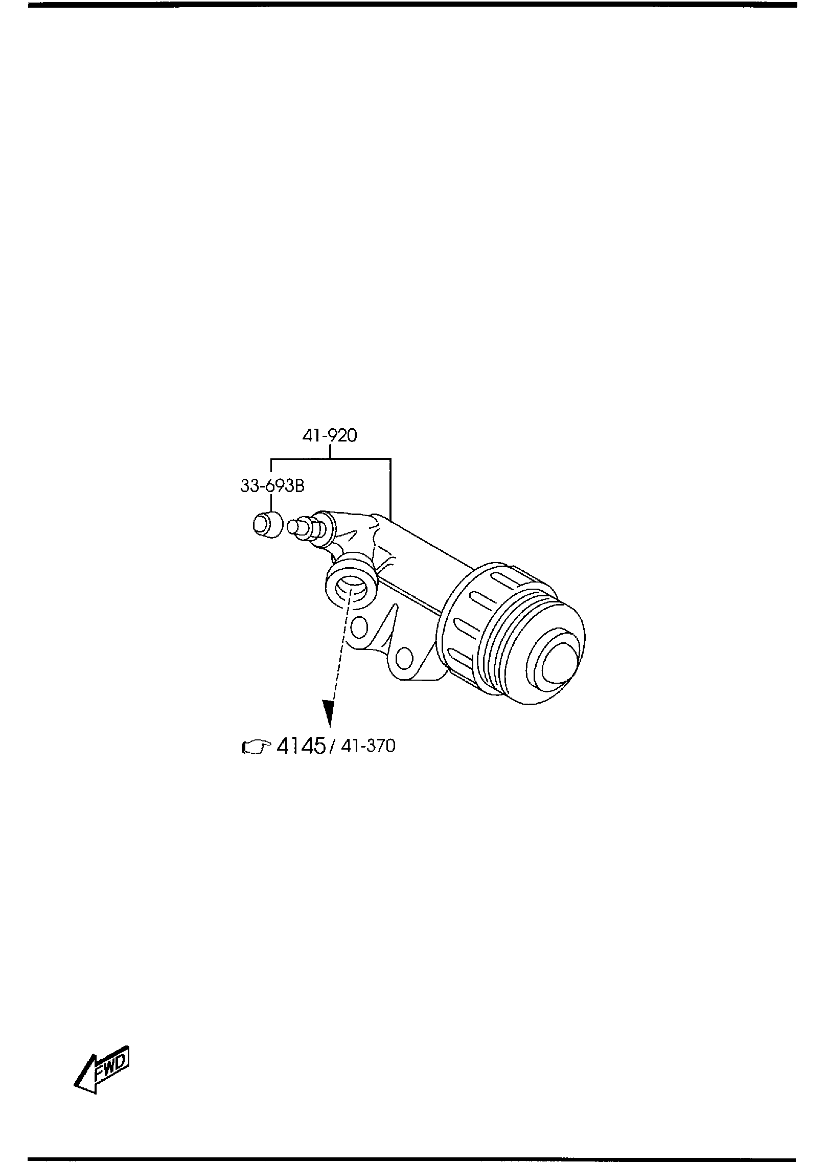 Diagram CLUTCH RELEASE & MASTER CYLINDERS (MANUAL TRANSMISSION) for your Mazda