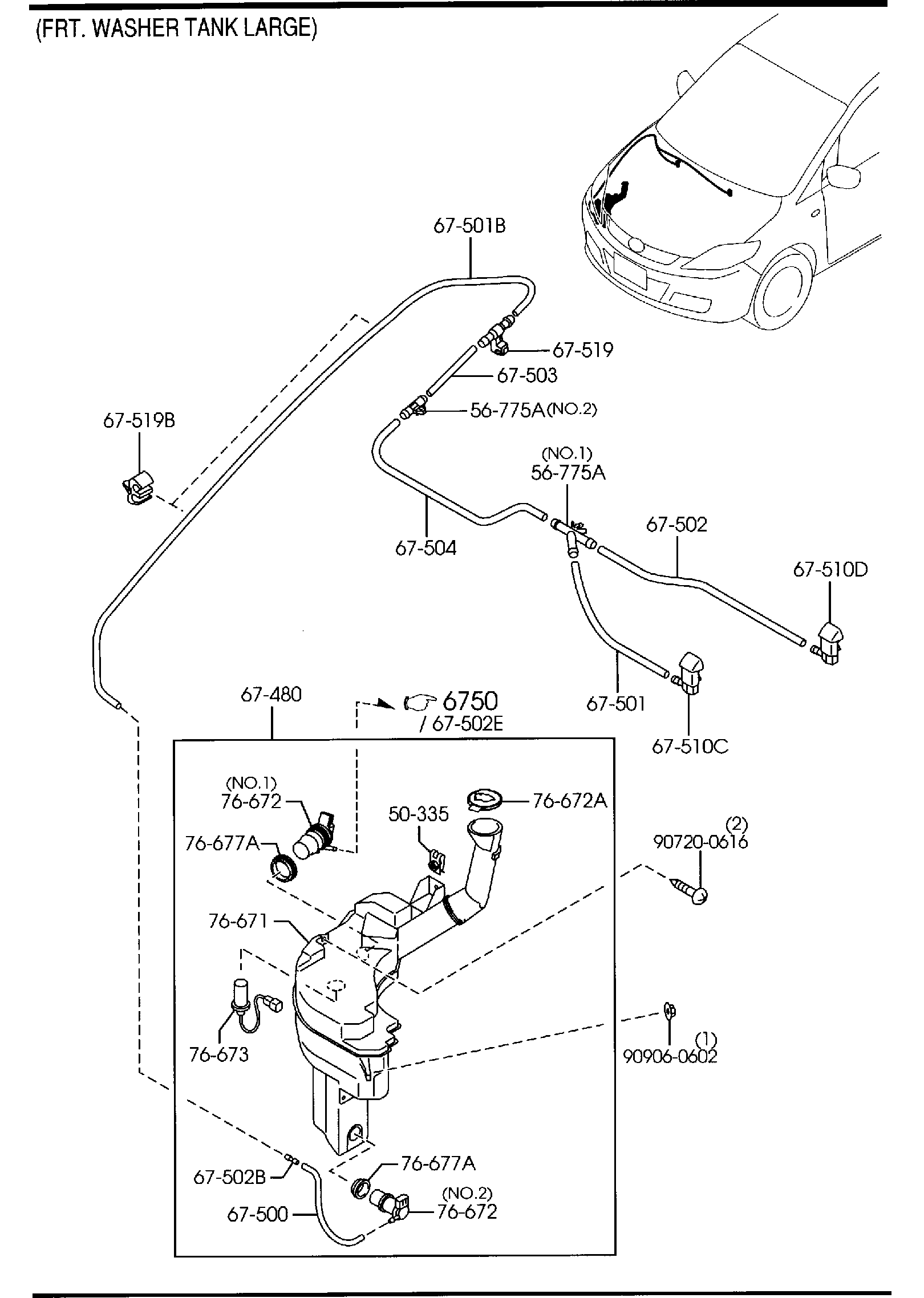 Diagram WINDSHIELD WASHER for your 2018 Mazda CX-5   