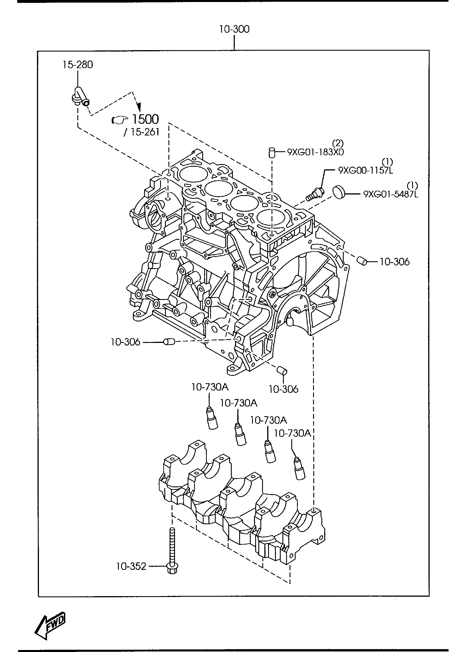 Diagram CYLINDER BLOCK for your 2013 Mazda Mazda3  HATCHBACK IGT 