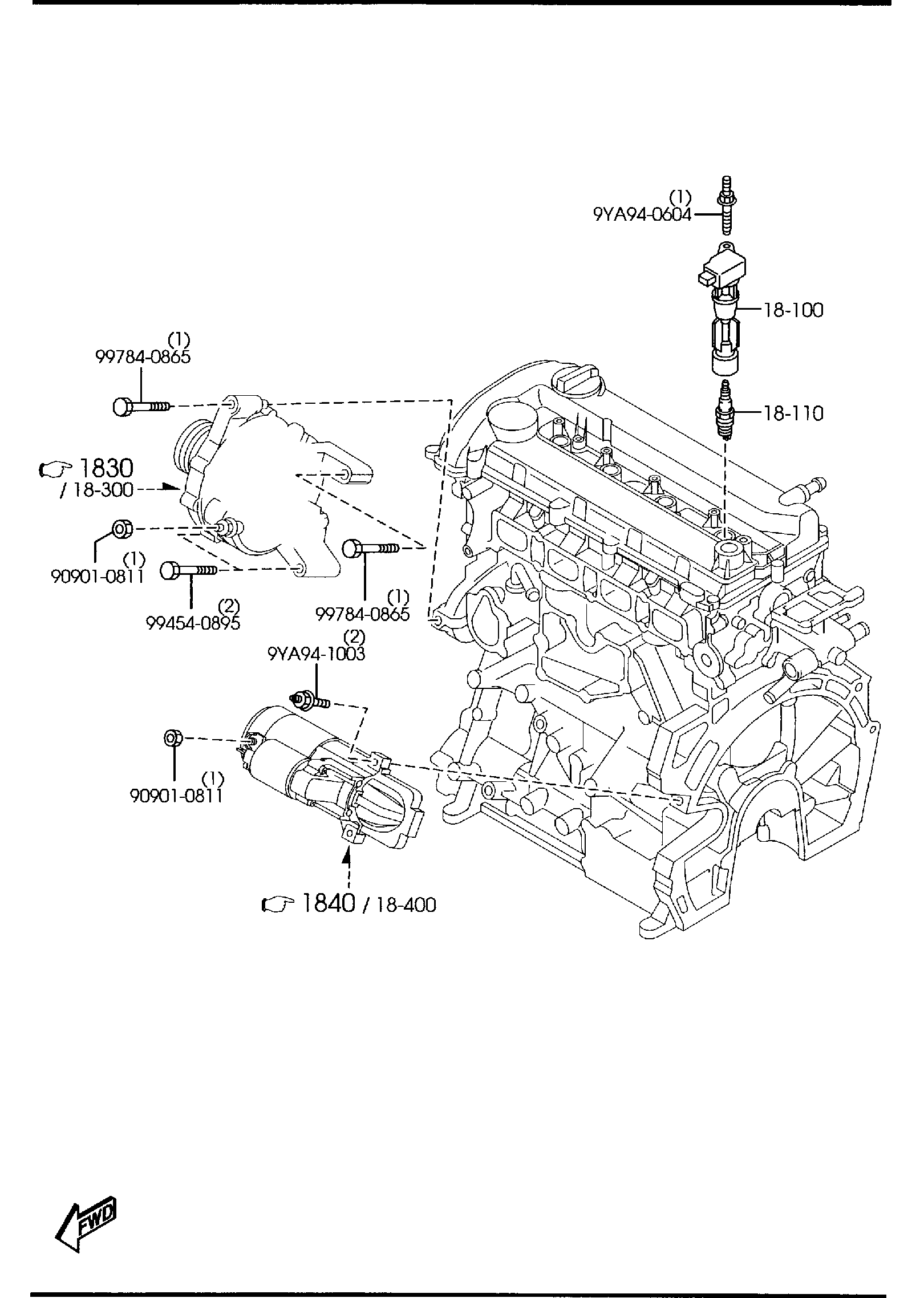 Diagram ENGINE ELECTRICAL SYSTEM for your 2009 Mazda Mazda5  SPORT WAGON 