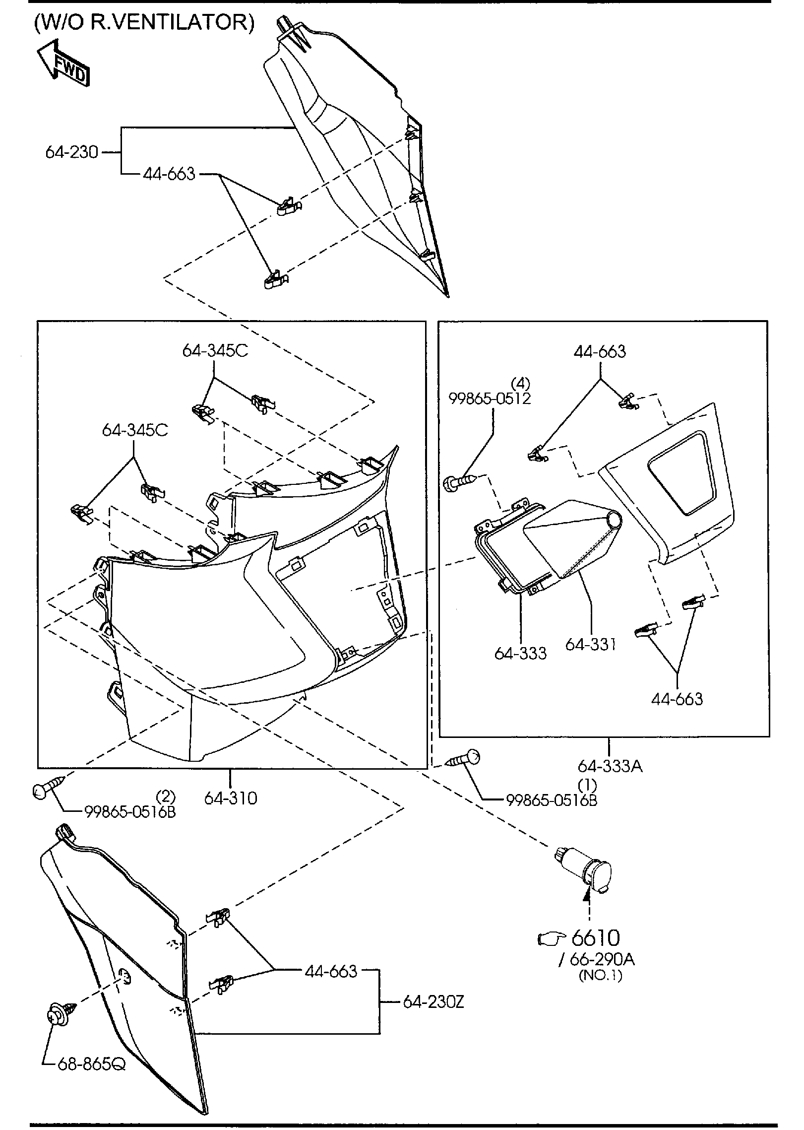Diagram CONSOLE (MANUAL TRANSMISSION) for your 2021 Mazda CX-9   