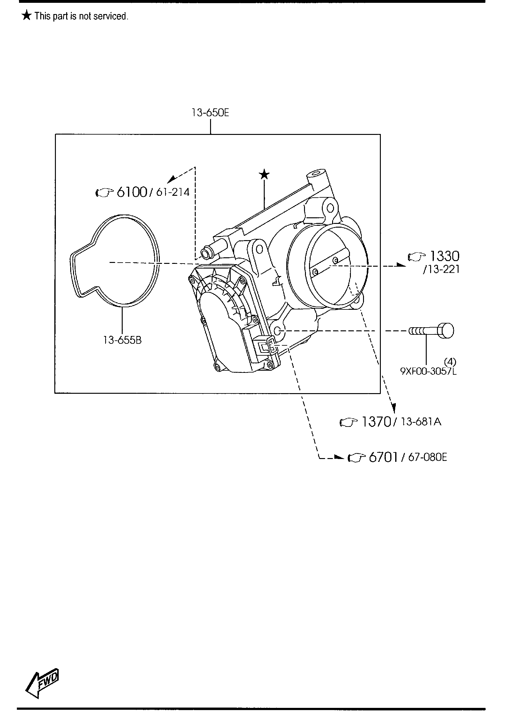 Diagram THROTTLE BODY for your 2010 Mazda Mazda3  HATCHBACK SPEED3 