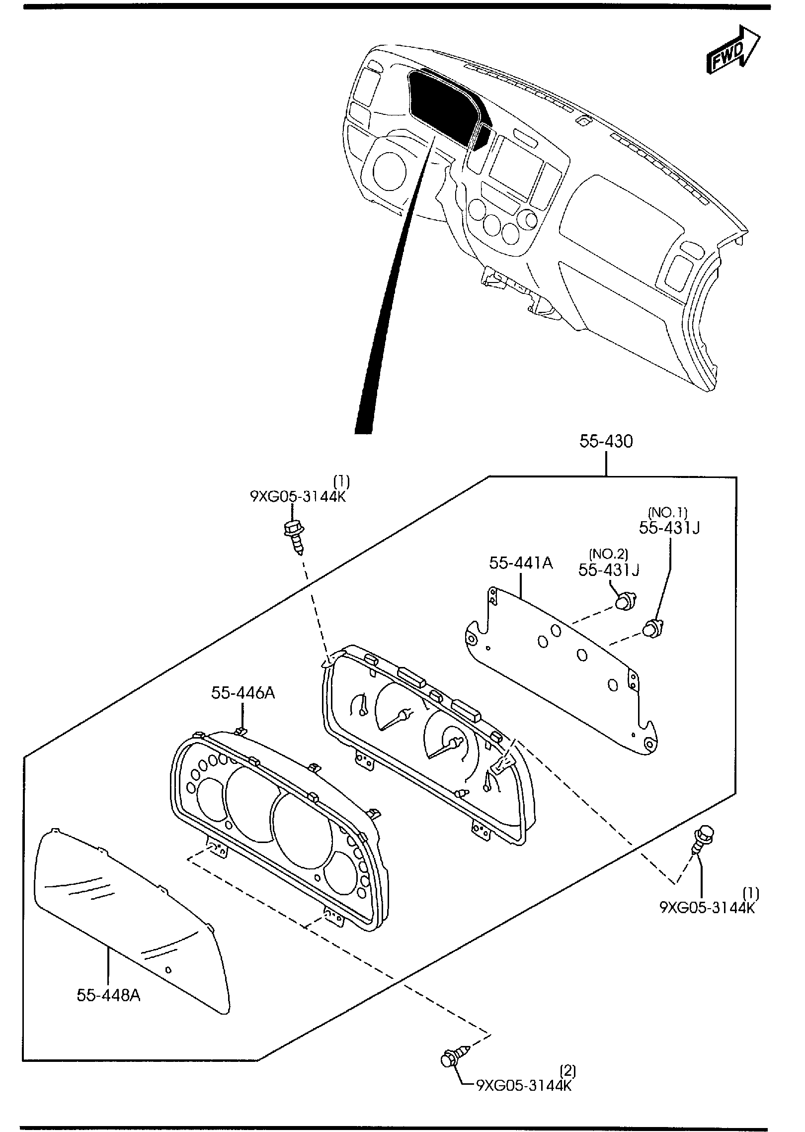 Diagram METER for your 2005 Mazda RX-8   