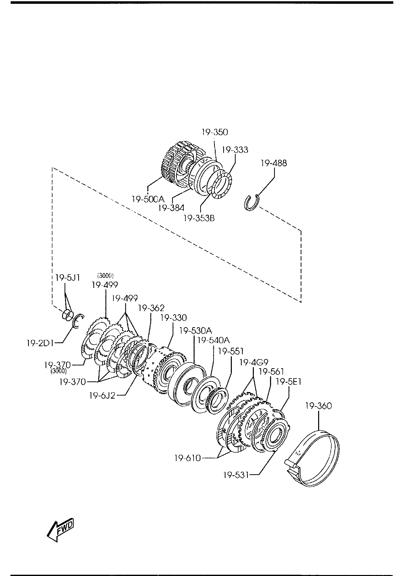 Full size assembly image of AUTOMATIC TRANSMISSION GOVERNOR, LOW & REVERSE PISTON (1/1)