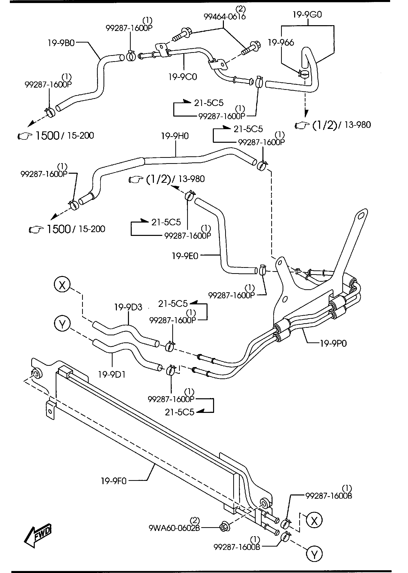 Diagram AUTOMATIC TRANSMISSION TORQUE CONVERTER, OIL PUMP & PIPINGS for your 2011 Mazda Mazda3 2.5L MT HATCHBACK SP 